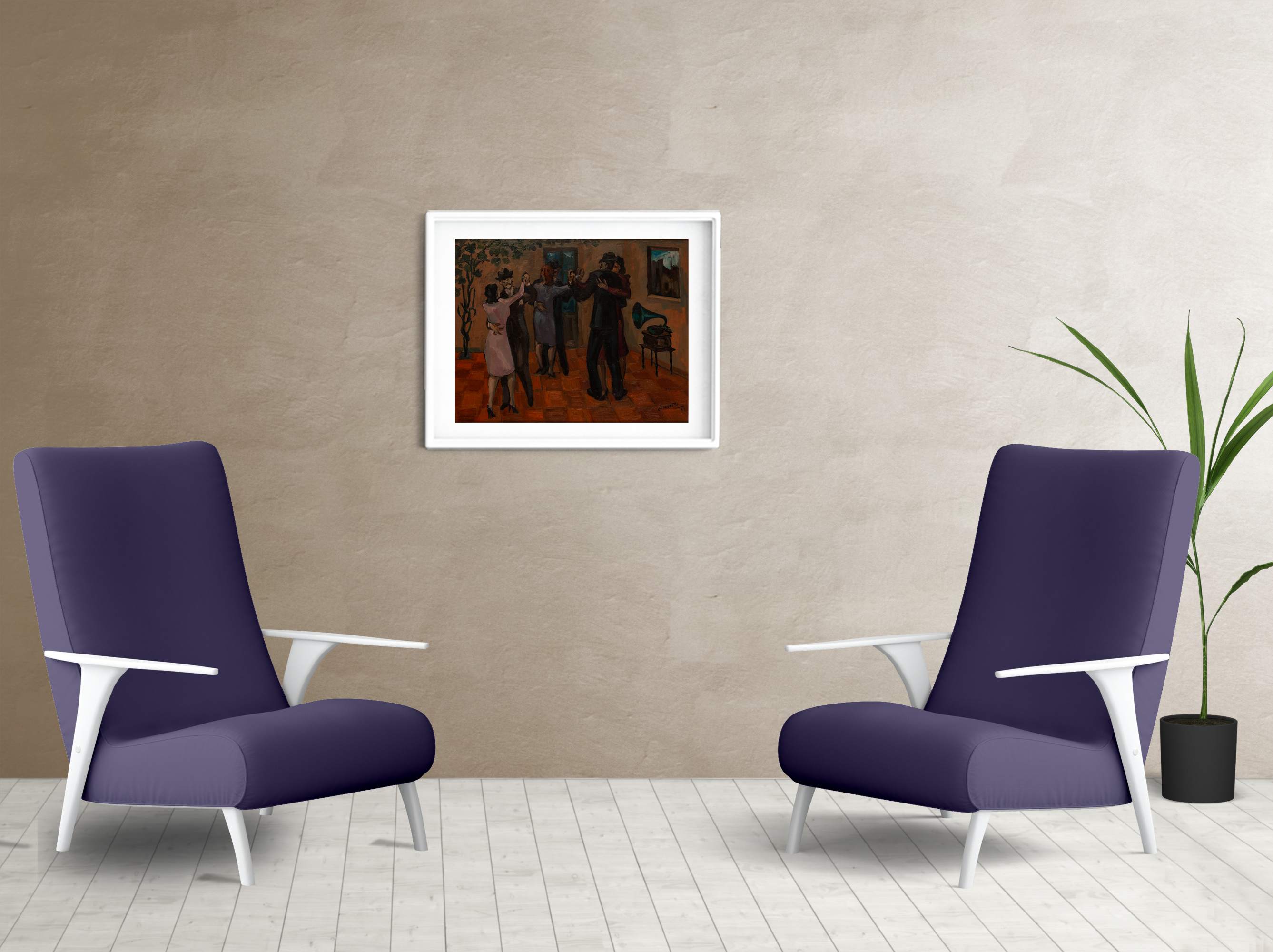 Living cuadro Buenos Aires 12